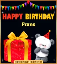 GIF Happy Birthday Frans
